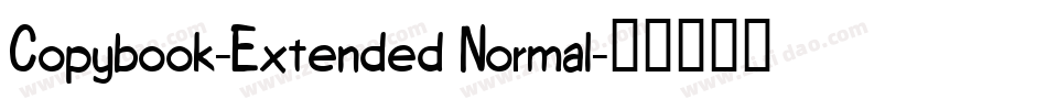 Copybook-Extended Normal字体转换